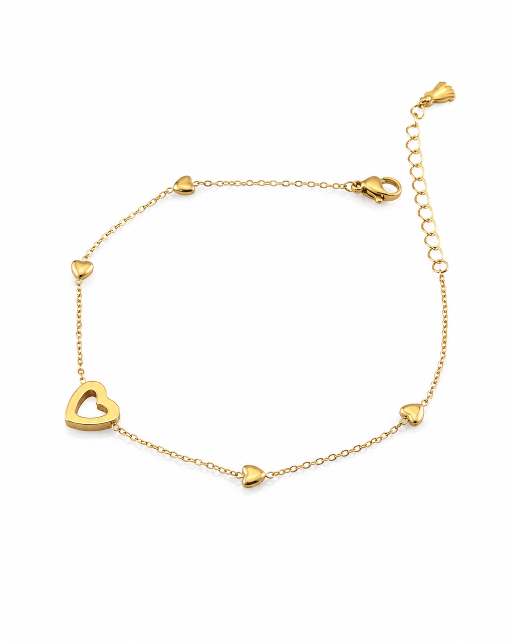 Heart Charm Anklet