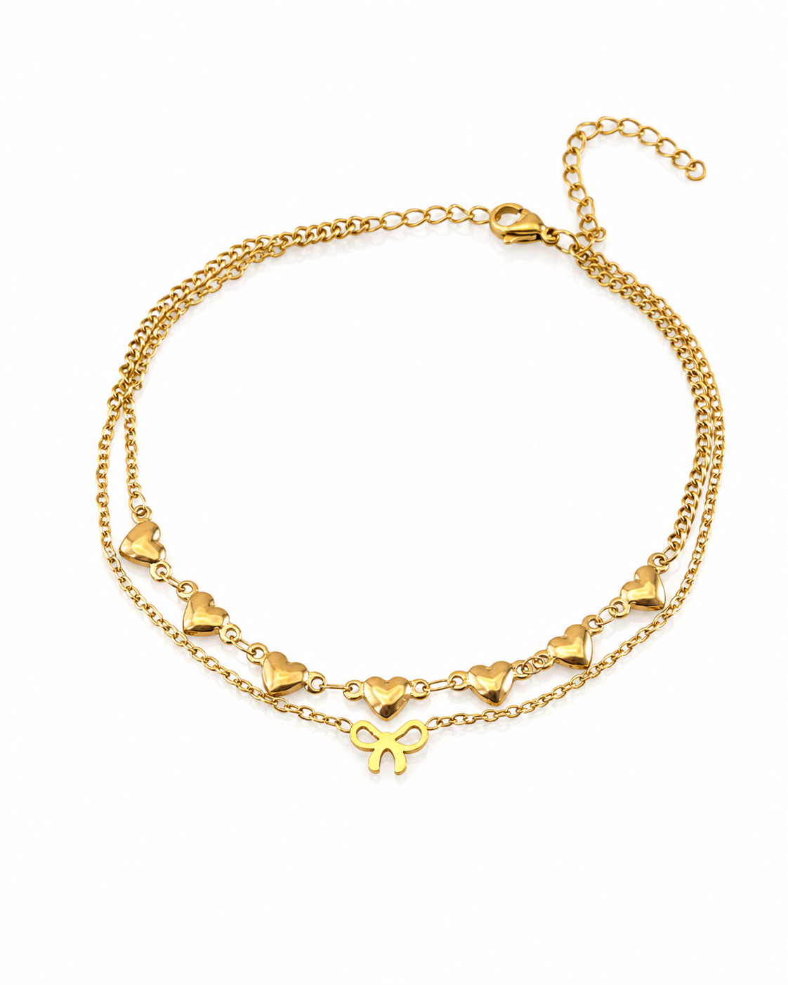 Céleste Heartline Anklet