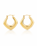 Crescent Tapered Statement Hoops