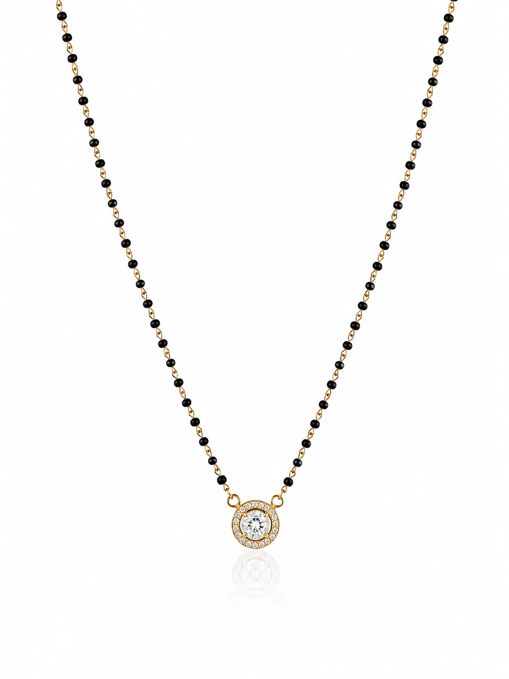 Solitaire Halo Mangalsutra