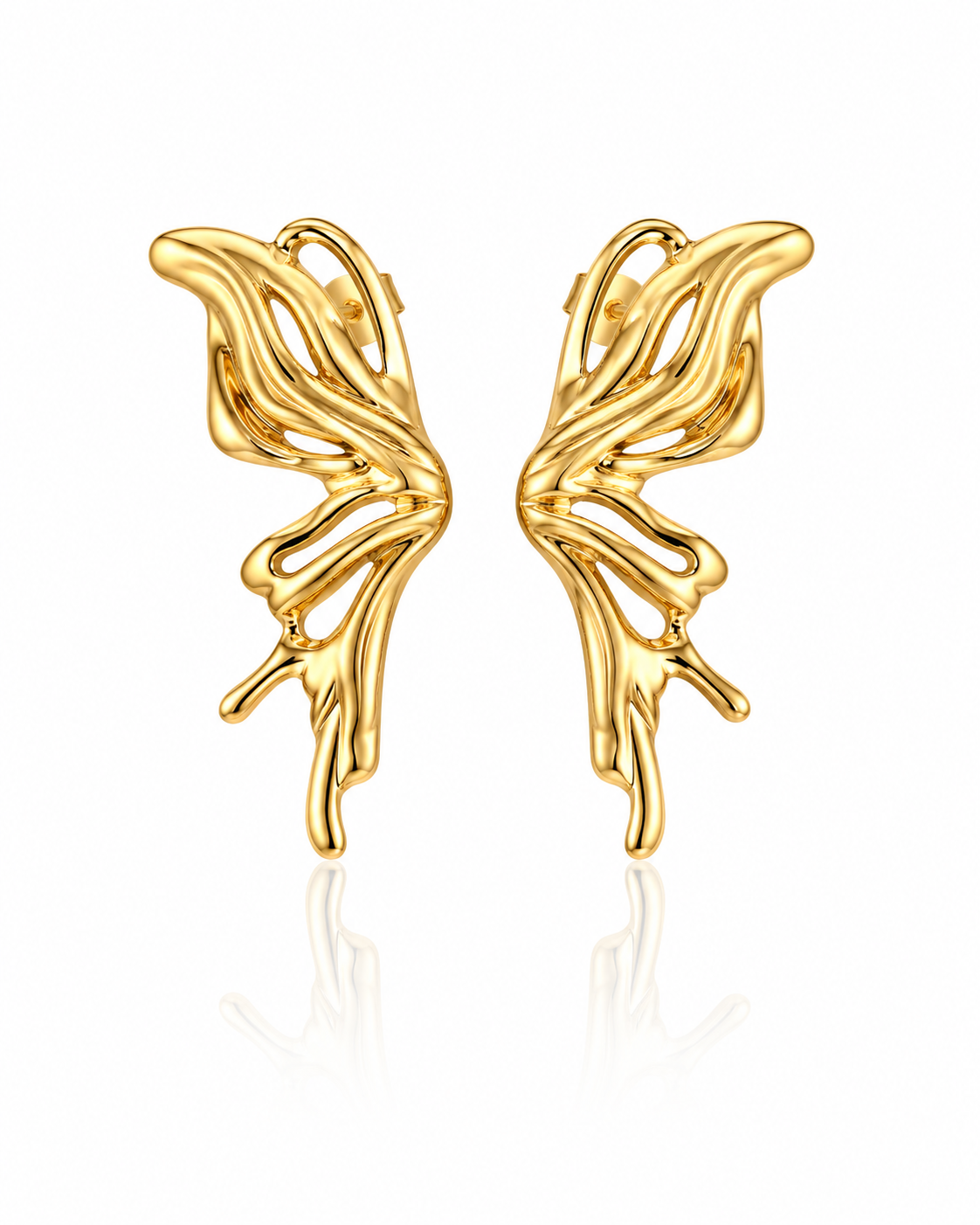 Aura Liquid Flame Wing Earrings