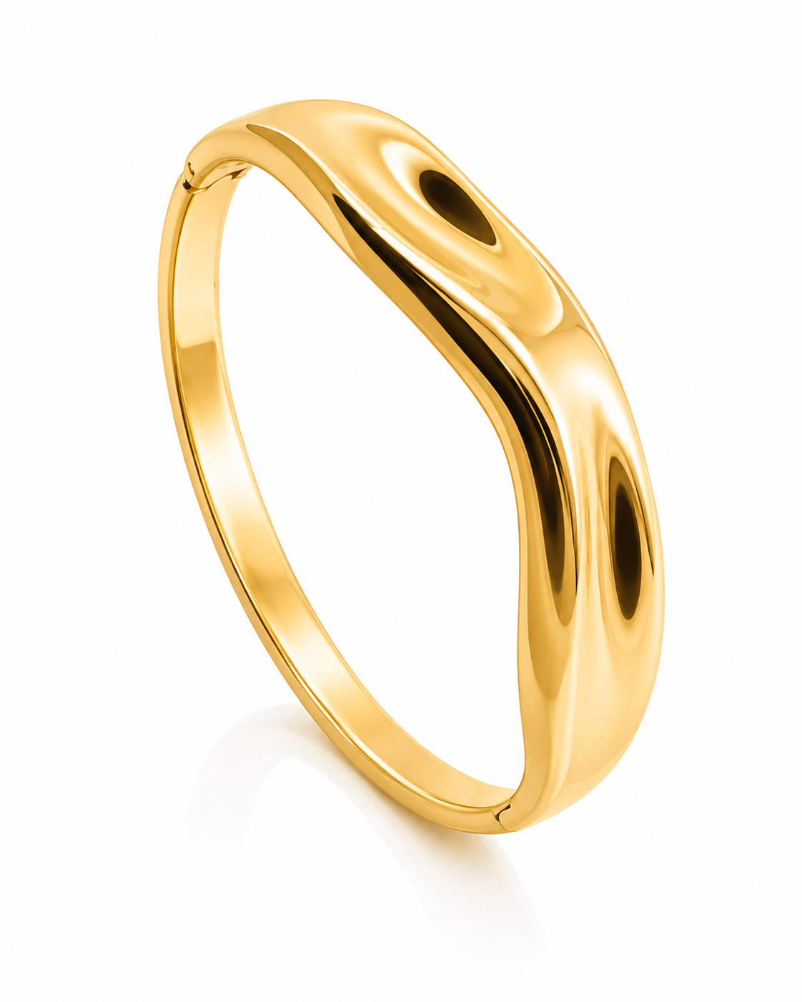 Sculpted Wave Bangle