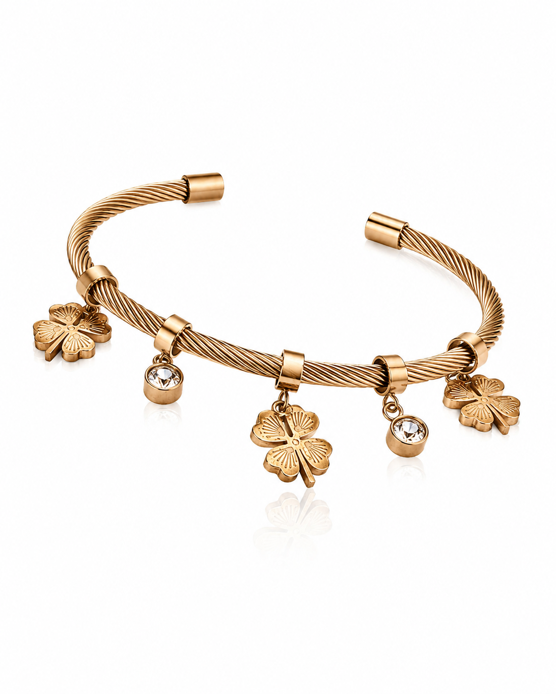 Four-Leaf Clover Cable Cuff
