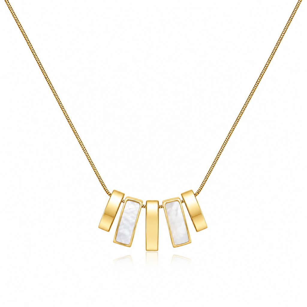 Geometric Bar Statement Necklace