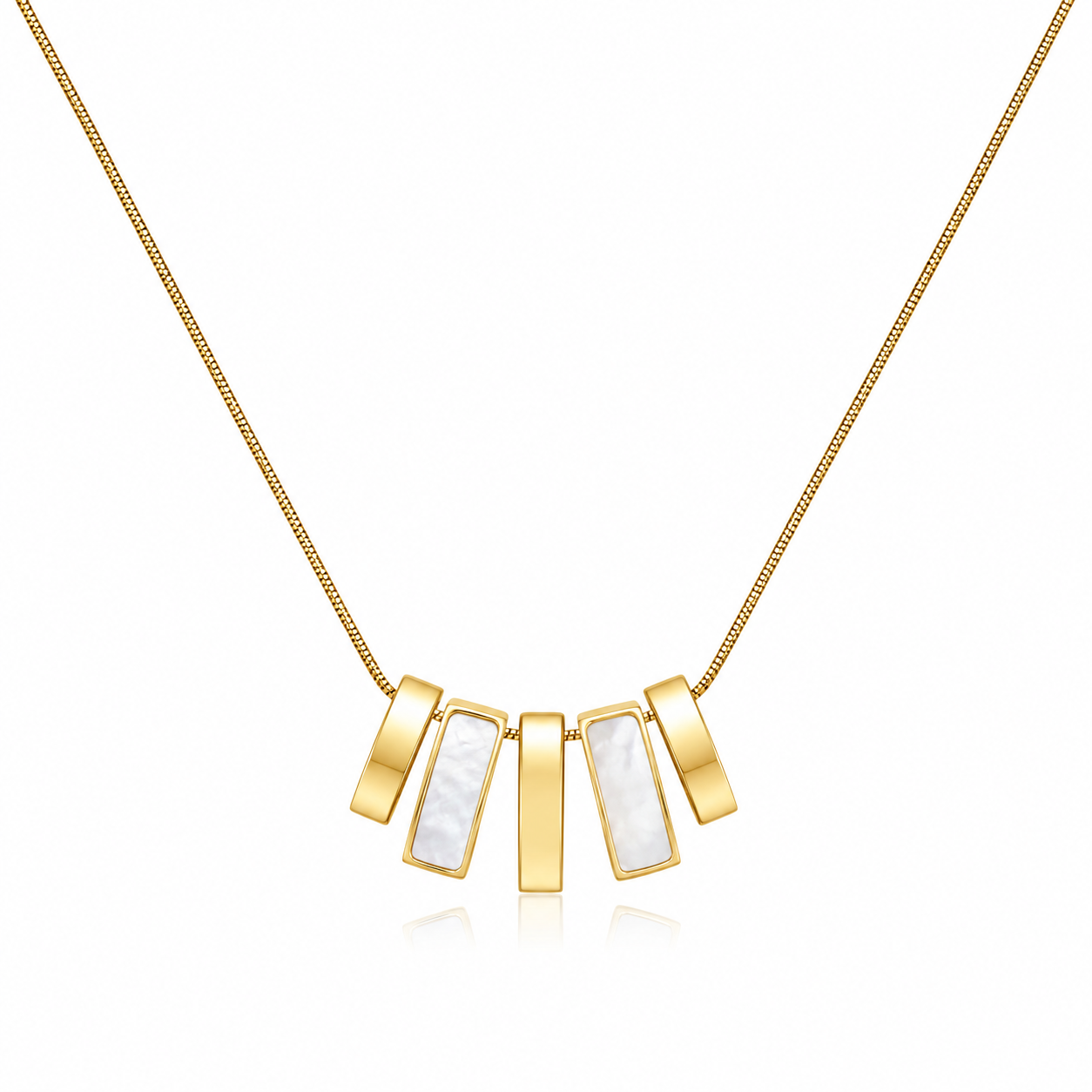 Geometric Bar Statement Necklace