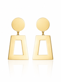 Geometric Pillar Drop Earrings