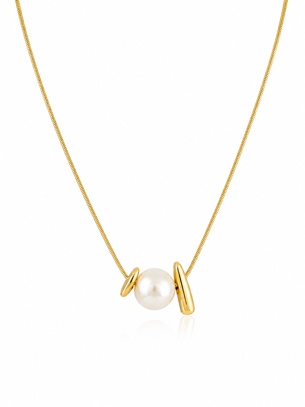 Sculptural Pearl Necklace