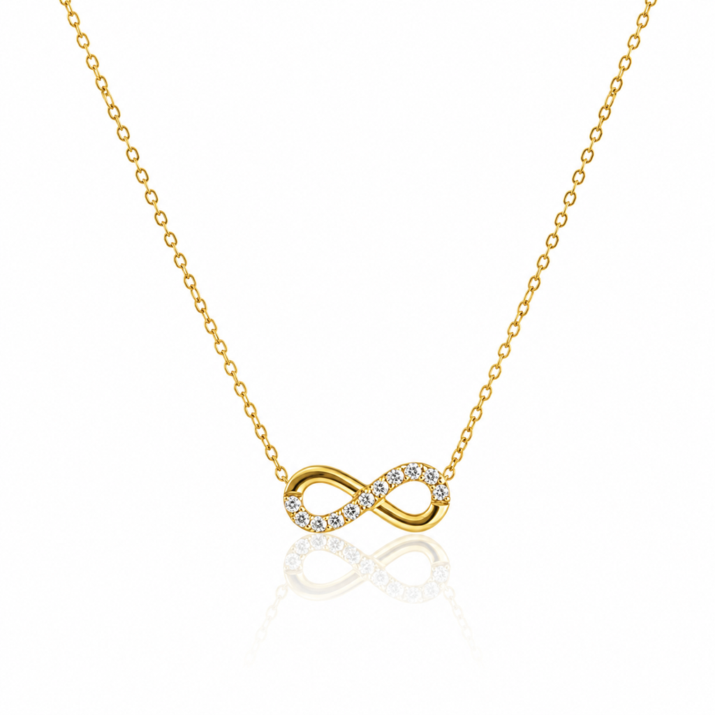 Infinity Crystal Pendant Necklace