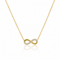 Infinity Crystal Pendant Necklace