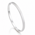 Atlas Silver Bangle