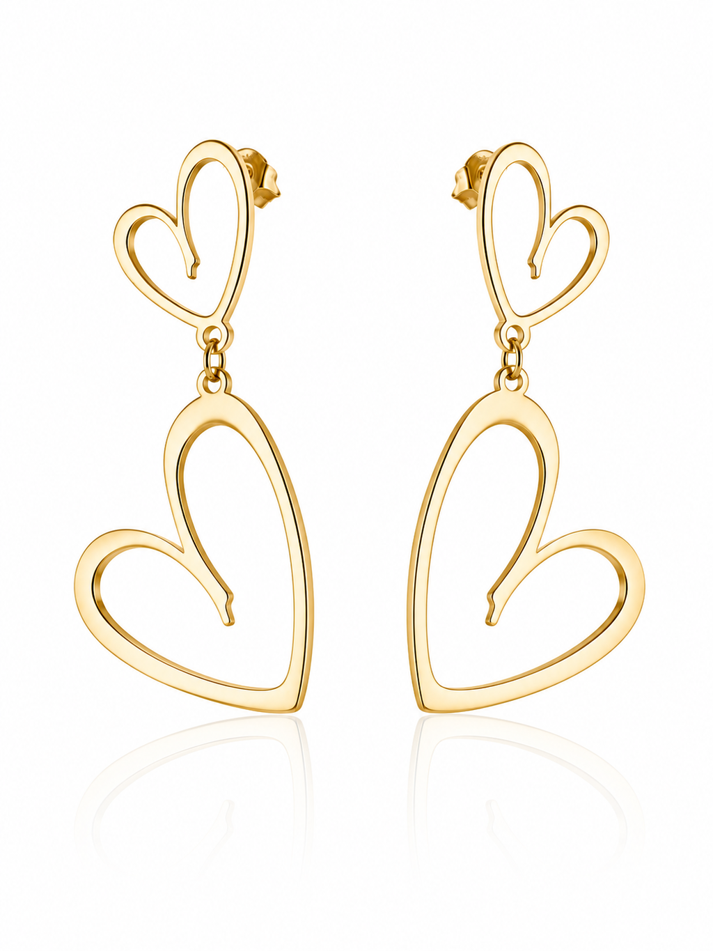 Aura Heart Drop Earrings