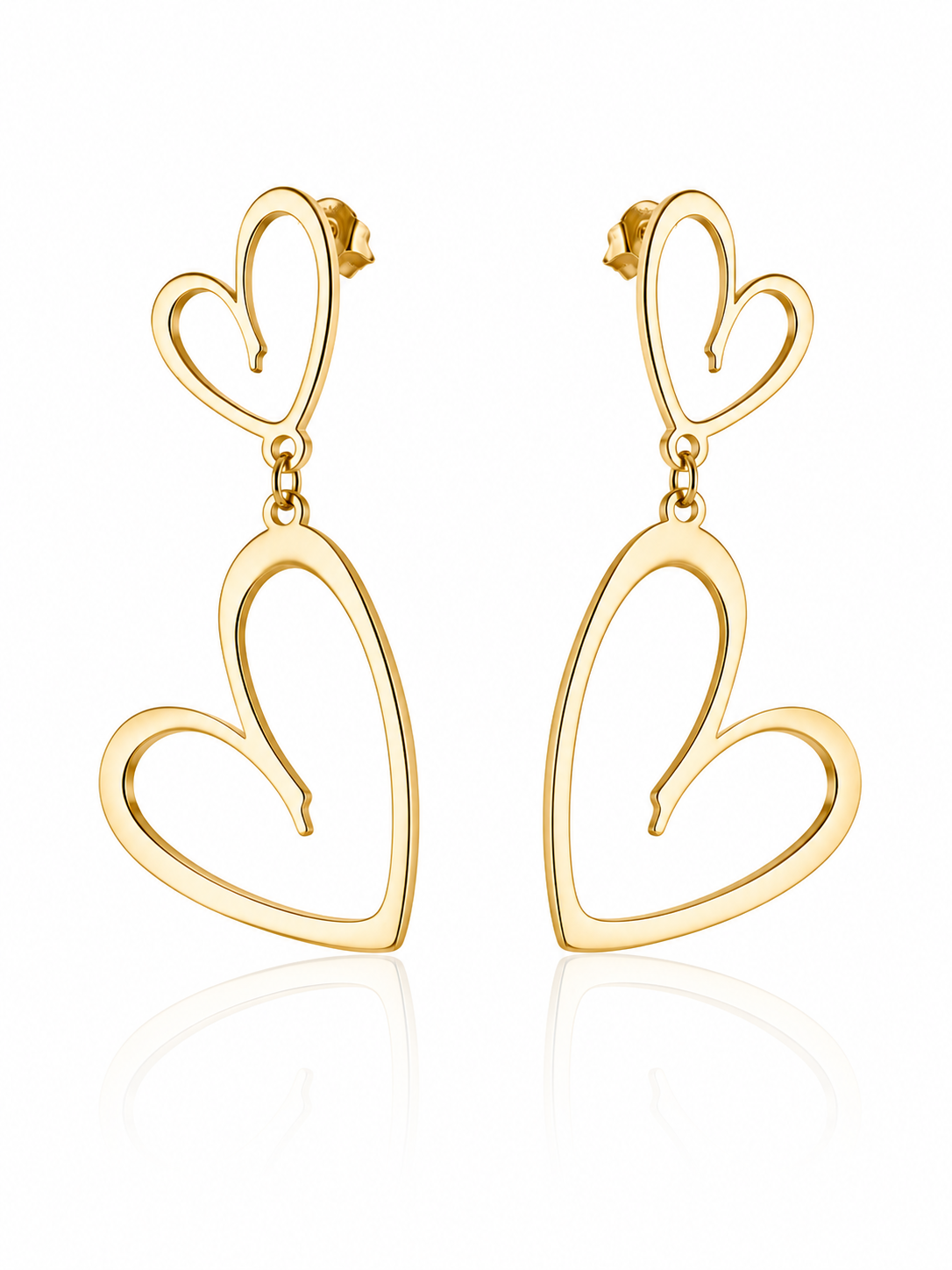 Aura Heart Drop Earrings