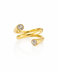 Spiral Crystal Ring