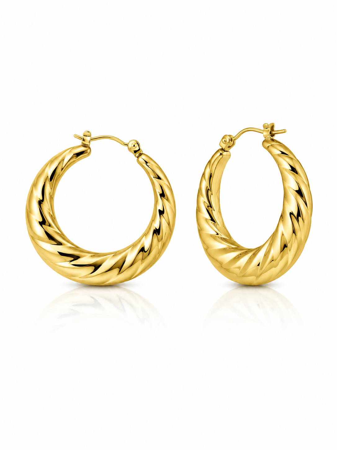 Twisted Opulence Hoops Earrings