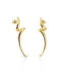 Molten Abstract Flare Earrings