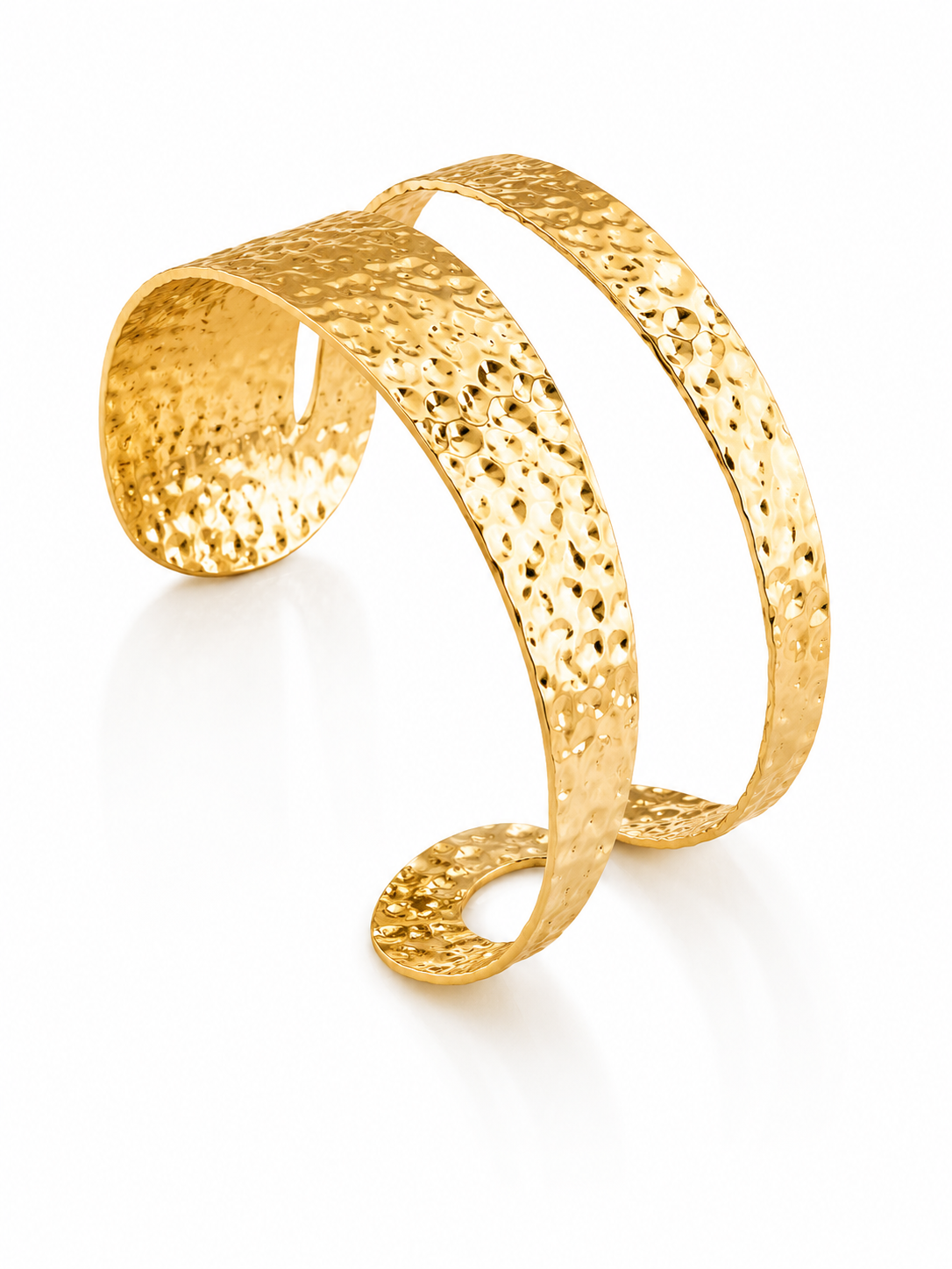 Dual-Band Hammered Cuff