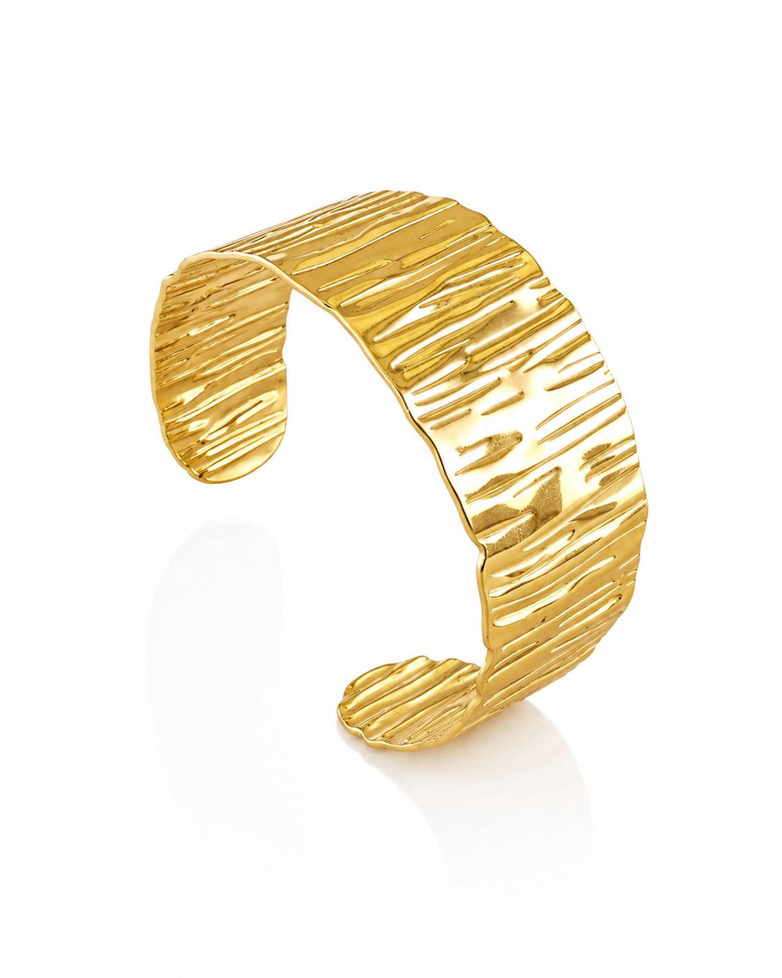 Sculptural Etched Cuff