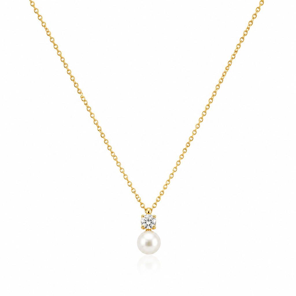 Serene Pearl Drop Necklace