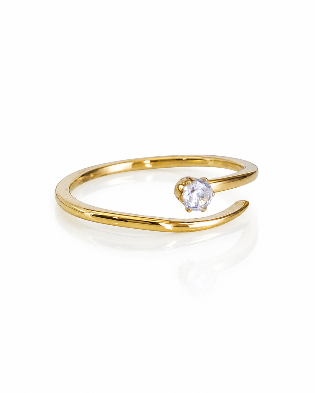 Solitaire Bypass Ring