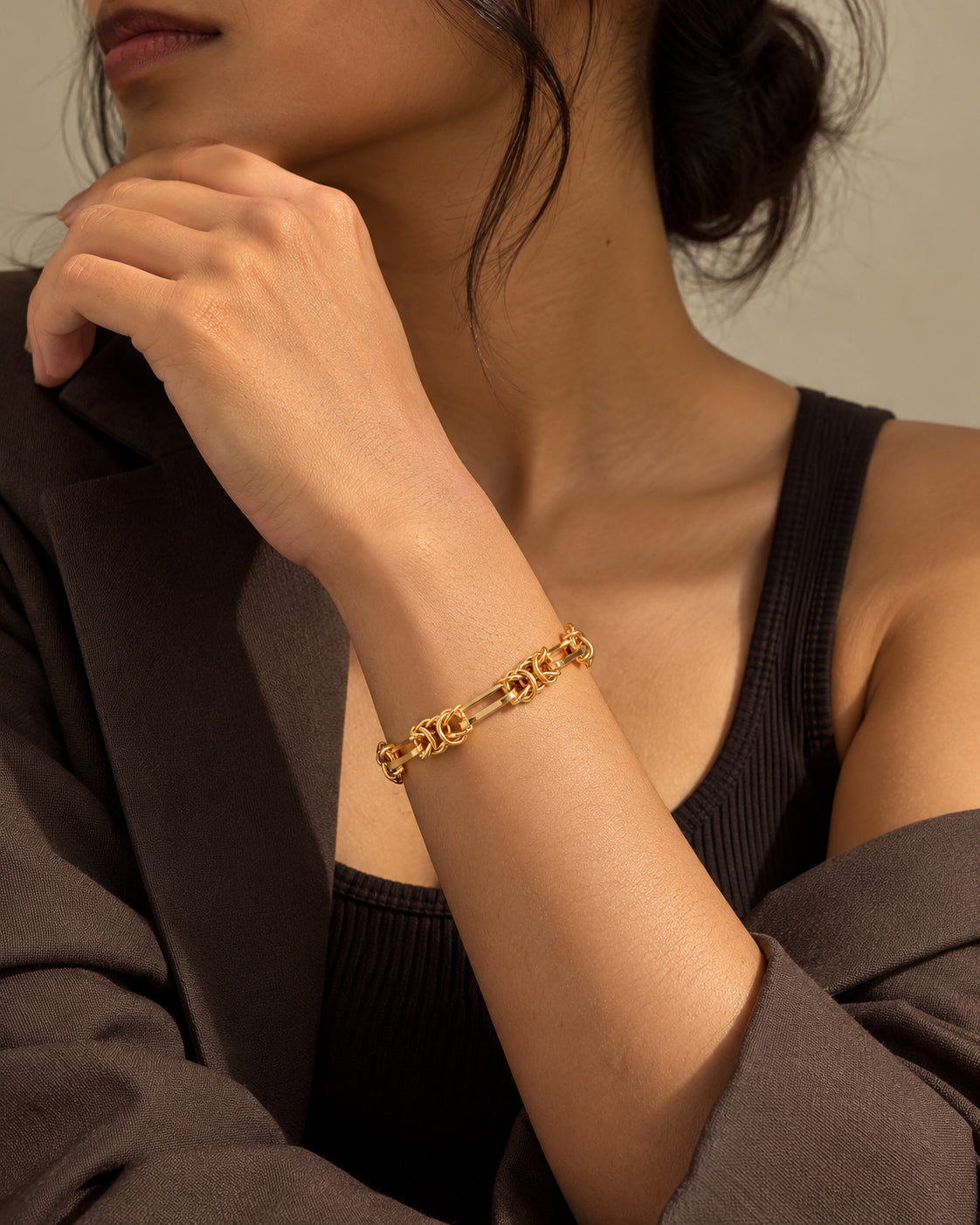 Byzantine Paperclip Chain Bracelet
