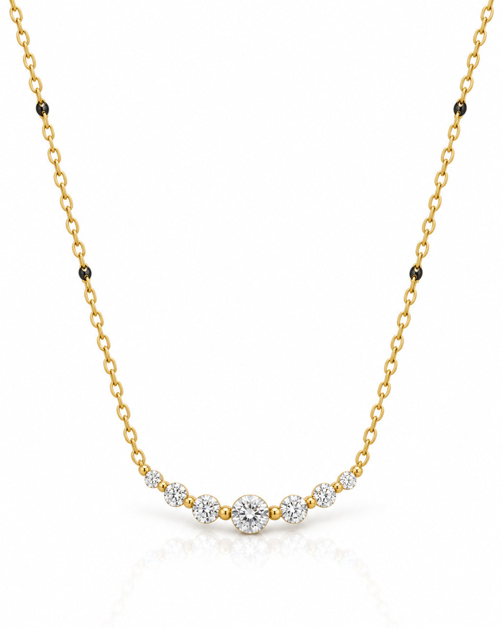 Graduated CZ Arc Mangalsutra