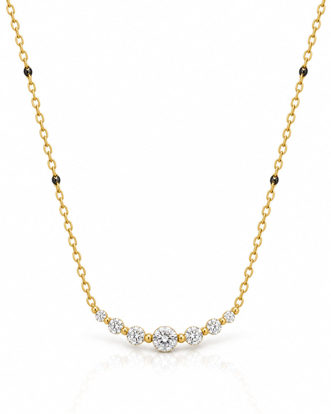 Graduated CZ Arc Mangalsutra