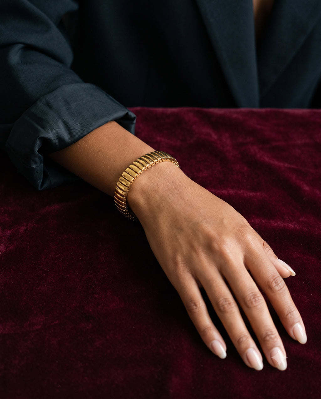 Roller Link Stretch Bracelet