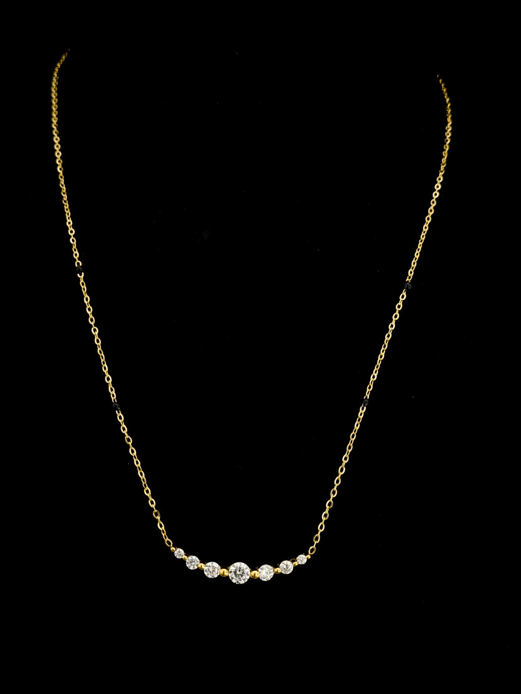 Graduated CZ Arc Mangalsutra