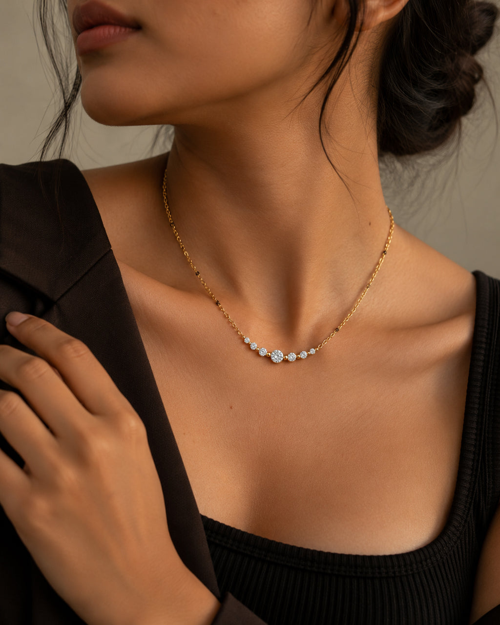 Graduated CZ Arc Mangalsutra