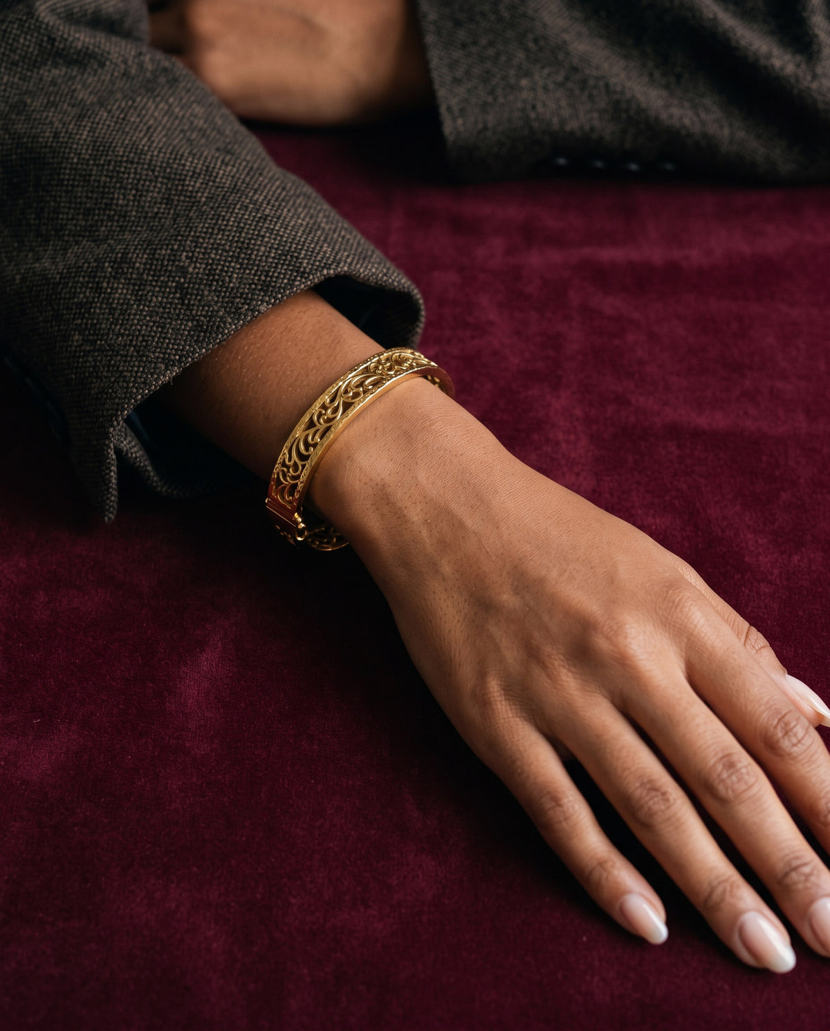 Arabesque Lace Cuff Bracelet