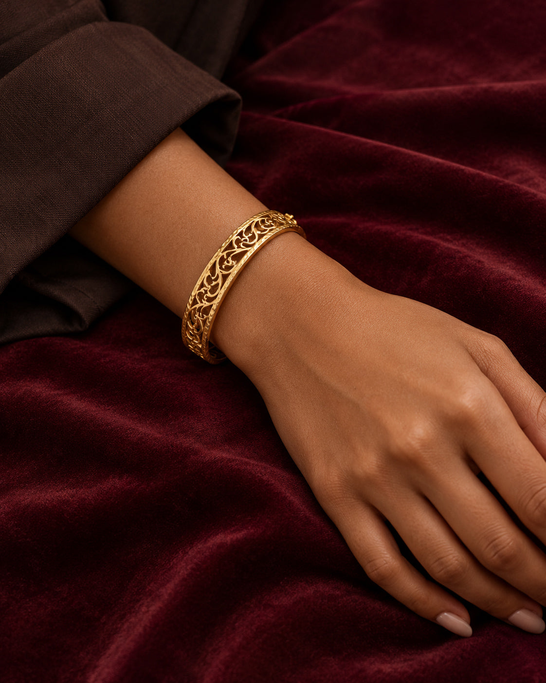 Arabesque Lace Cuff Bracelet