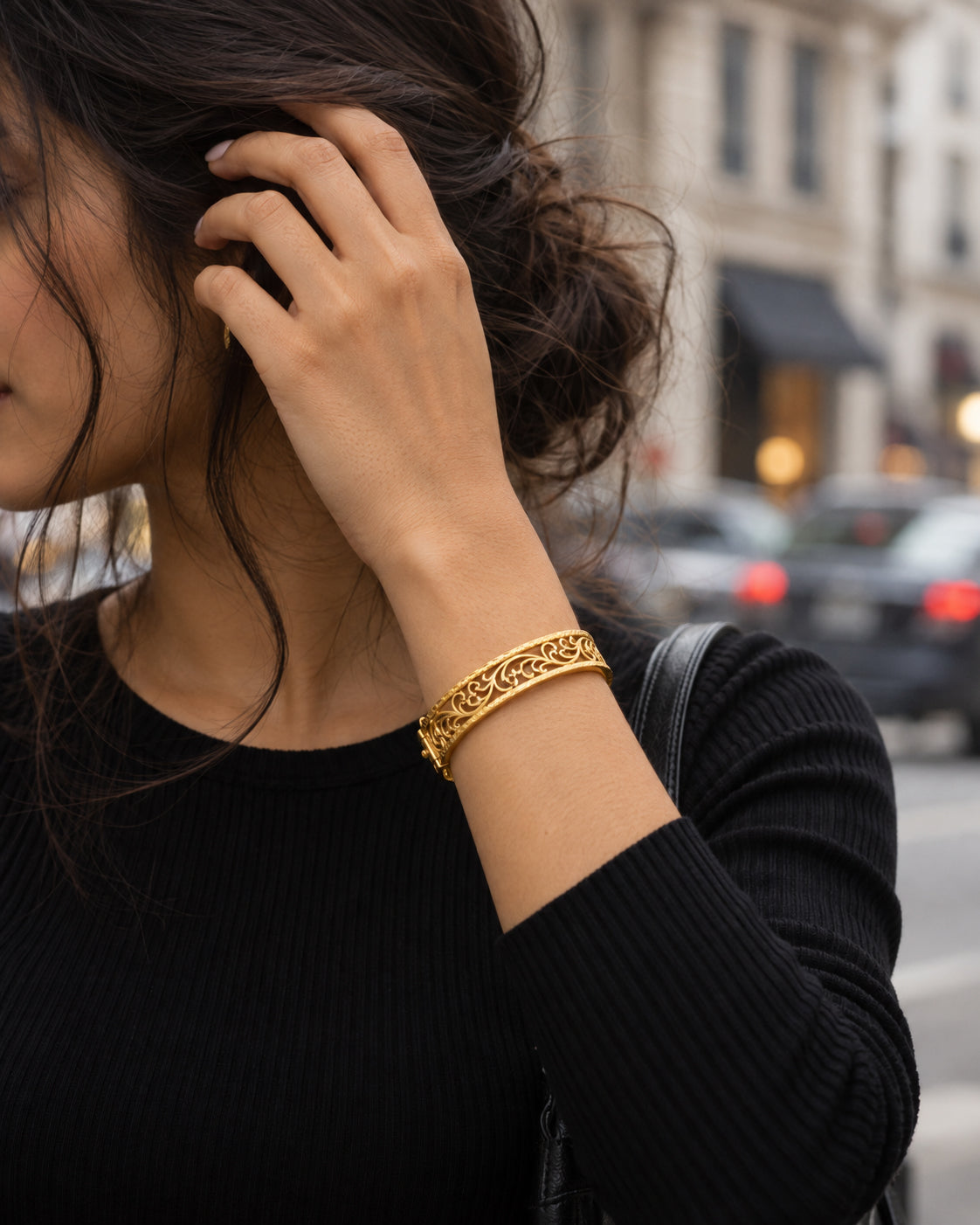 Arabesque Lace Cuff Bracelet