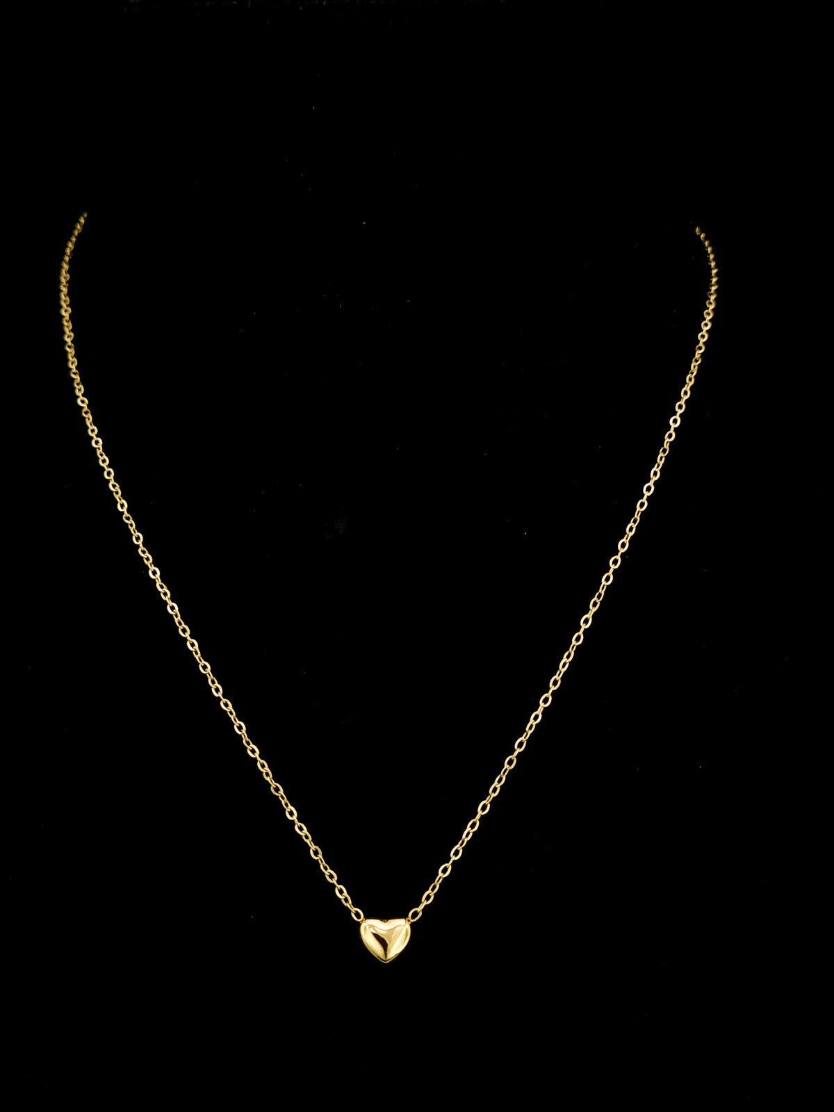 Puffy Heart Slider Pendant Necklace