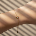 Coastal Starfish bracelet, 18K gold plated waterproof jewelry, anti-tarnish ocean bracelet, Treshire Ocean Collection, dainty starfish jewelry.