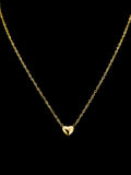 Puffy Heart Slider Pendant Necklace