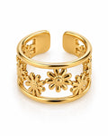 Daisy Chain Open Cuff Ring