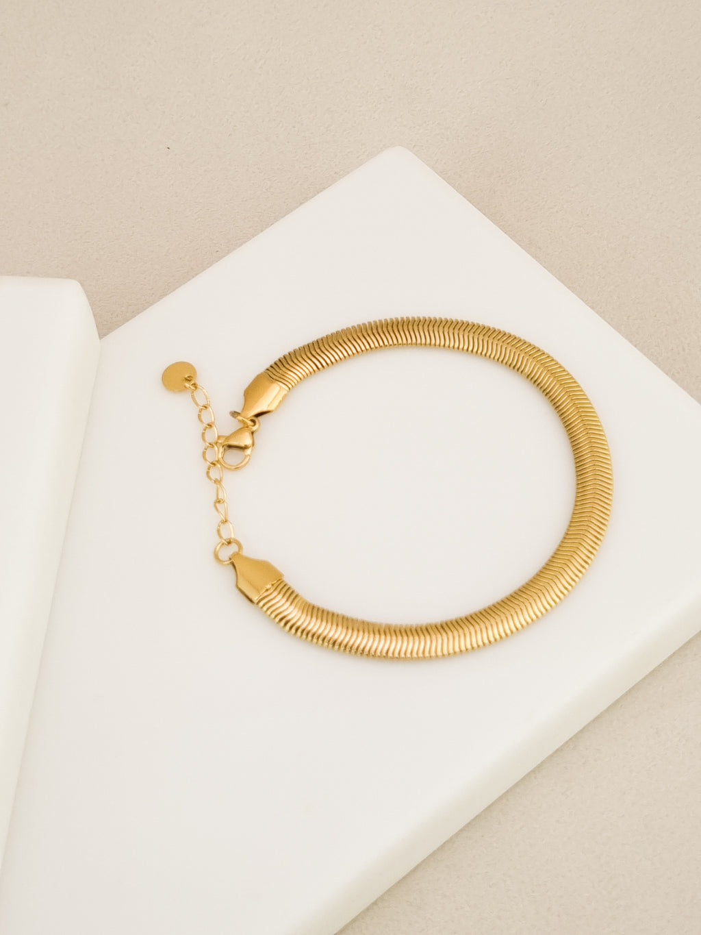 Flat Snake Chain Bracelet