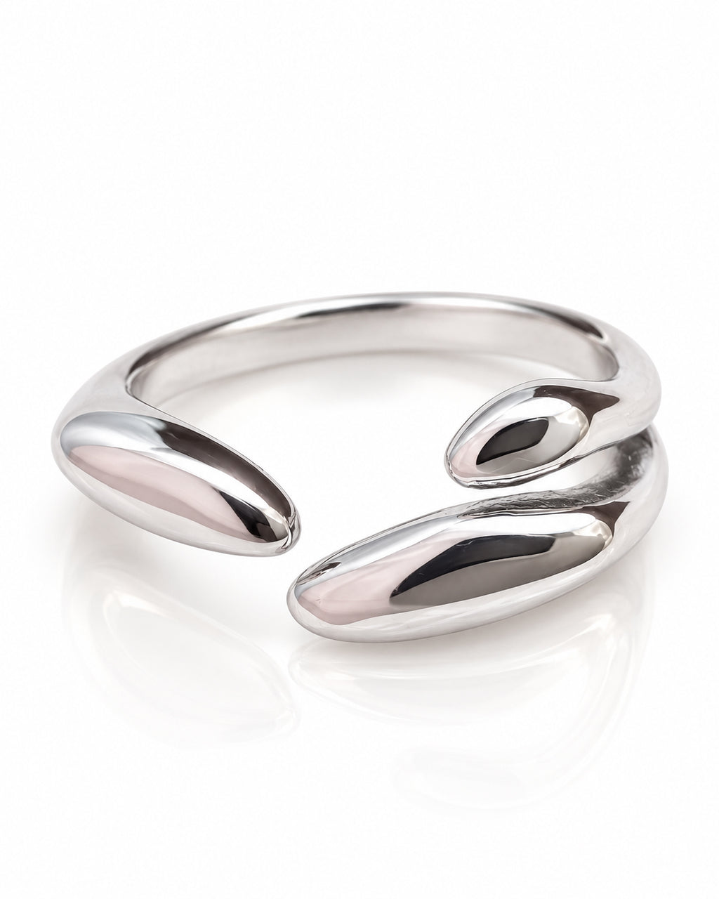 Molten Double-End Open Ring
