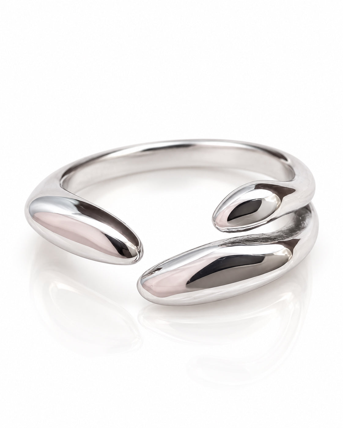 Molten Double-End Open Ring