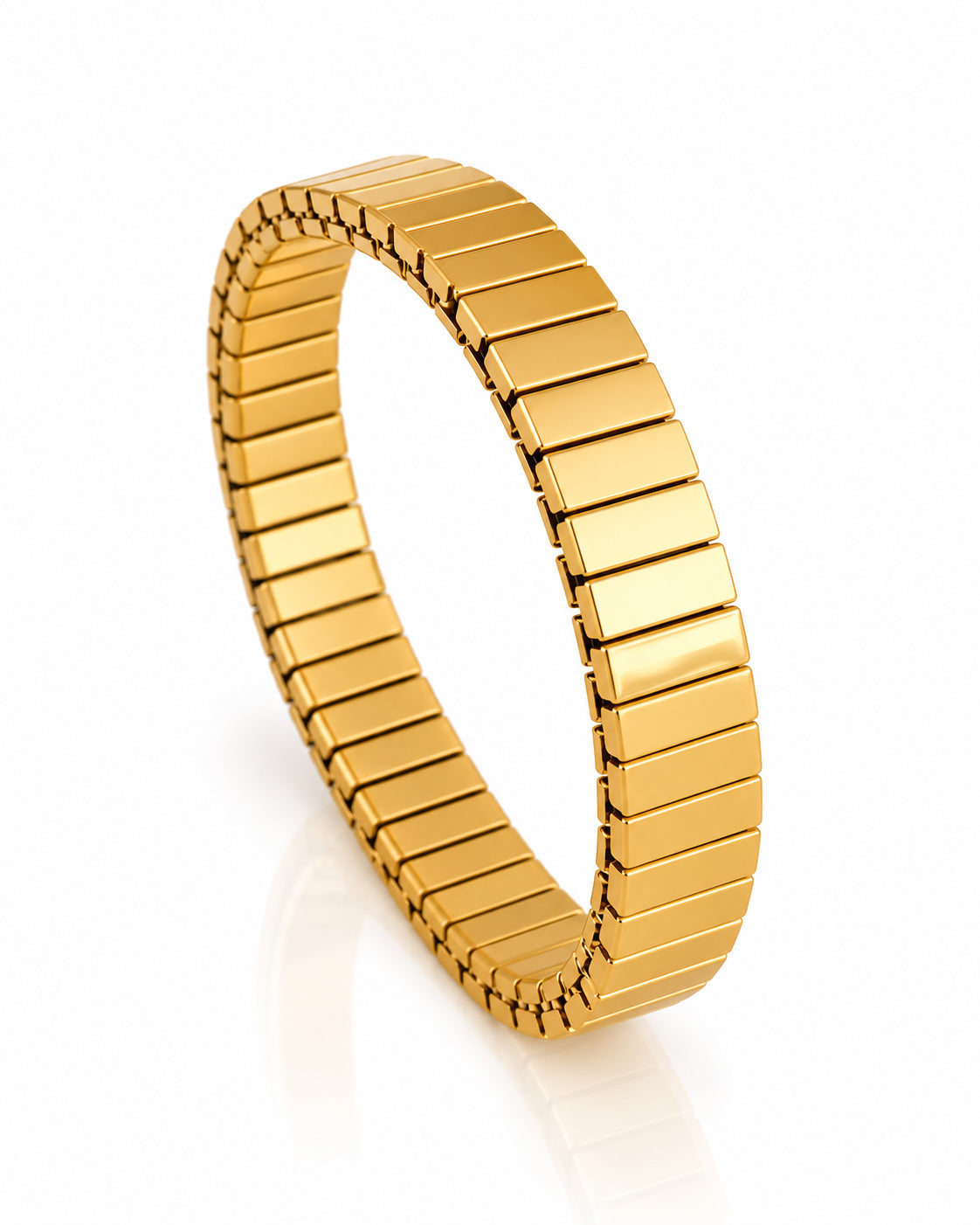 Gold Tile Stretch Bracelet
