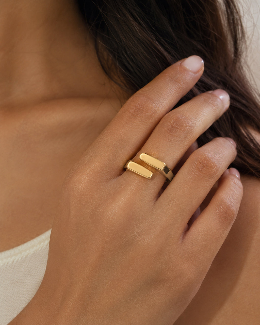 Double Bar Wrap Ring
