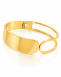 Plate Circle Spring Cuff Bracelet
