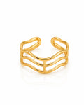 Triple Wave Open Band Ring
