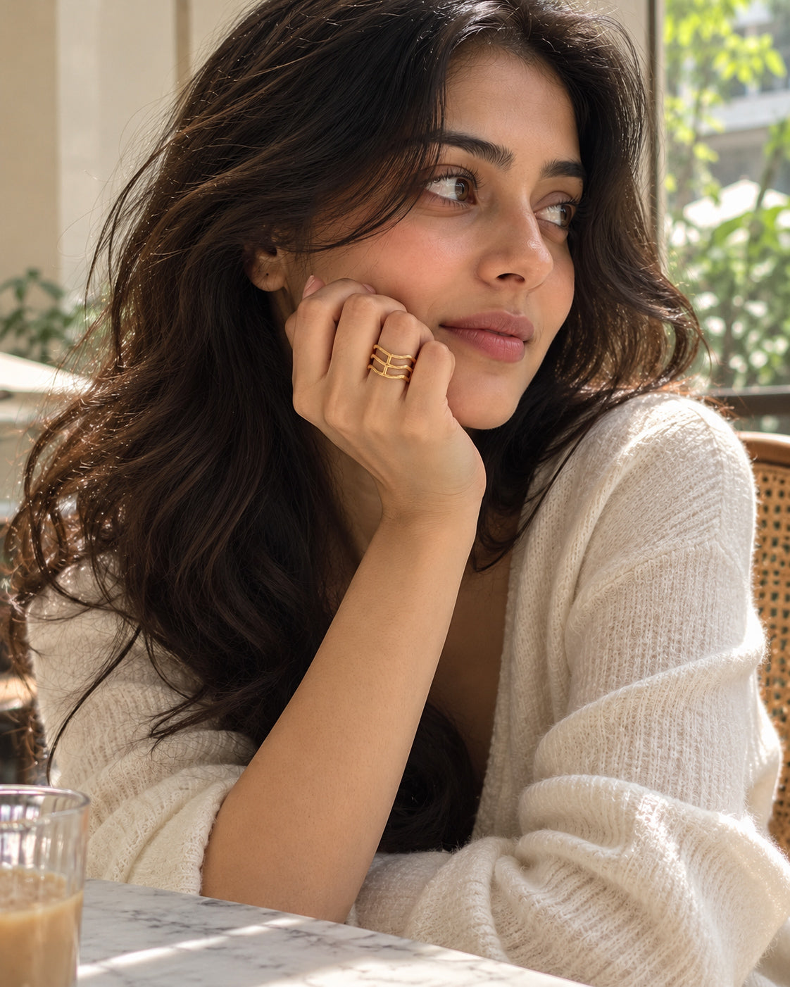 Triple Wave Open Band Ring