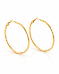 Oversized Slim Tube Hoop Earrings
