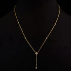 Dainty Flower Lariat Necklace