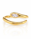 Marquise CZ Bypass Ring