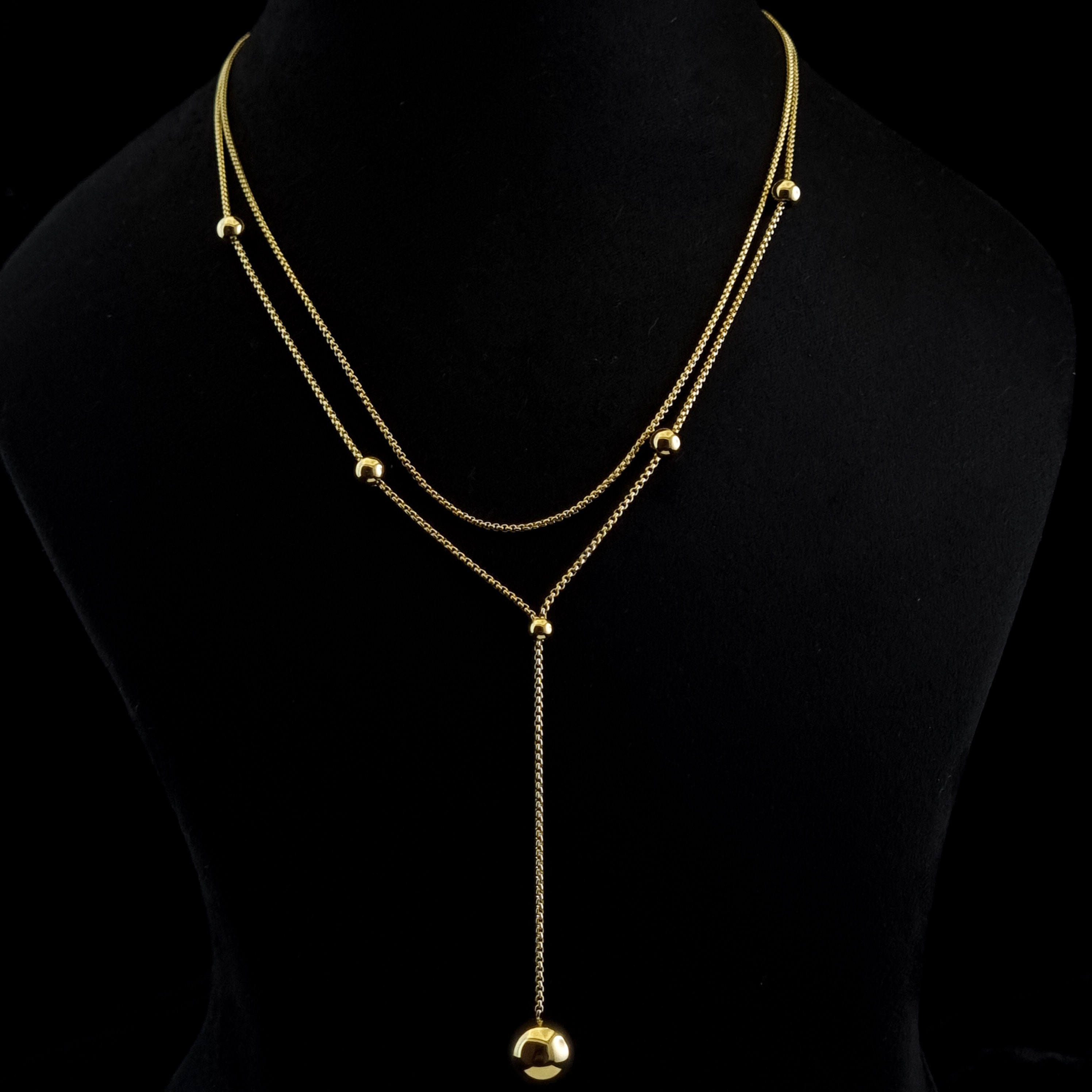 Celestial Layered Y-Necklace – Anti-Tarnish, 18K Gold Plated & Waterproof