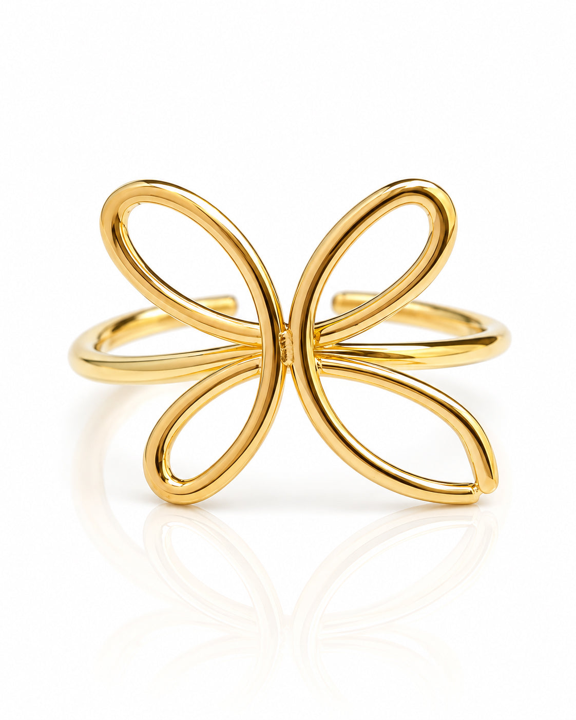 Open Butterfly Statement Ring