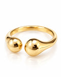 Double Orb Open Ring
